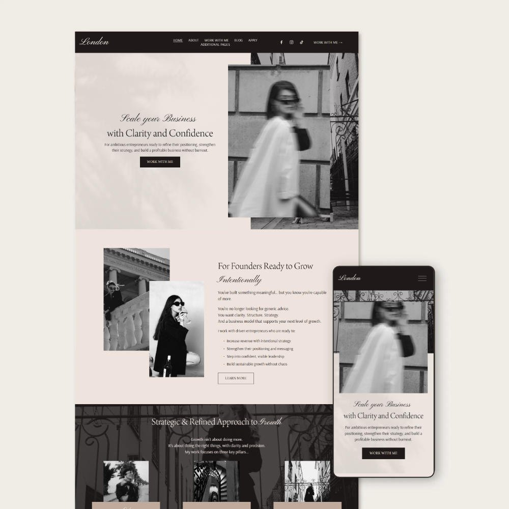 squarespace-template-coach-4 London Squarespace template