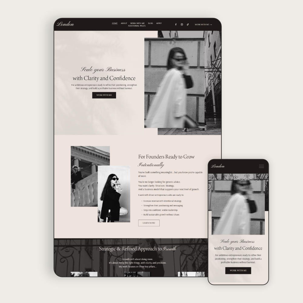 squarespace-template-coach-5 London Squarespace template