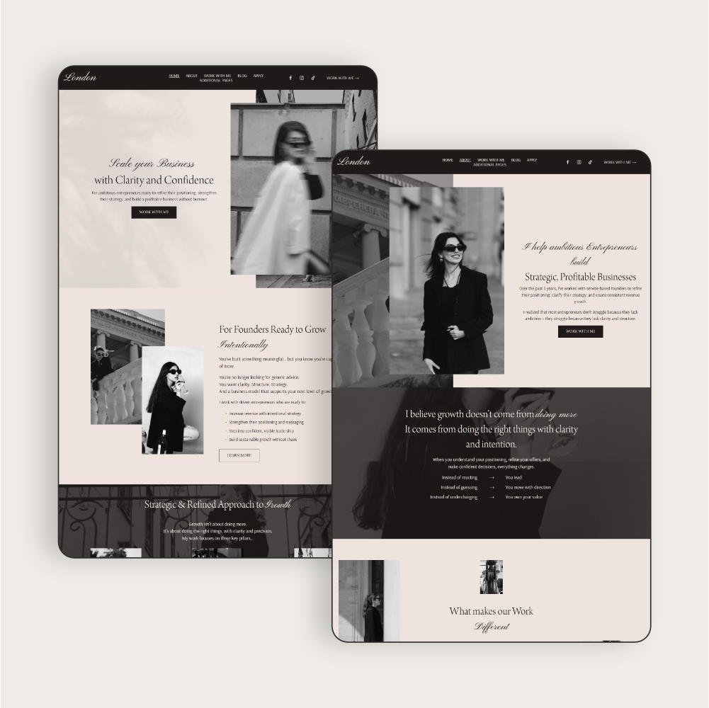 squarespace-template-coach-7 London Squarespace template