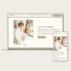 Chloe Squarespace website template for lifestyle coaches and health coaches