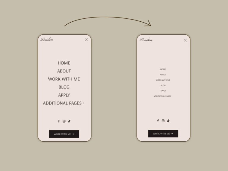 Change Mobile Menu Font Size in Squarespace with CSS
